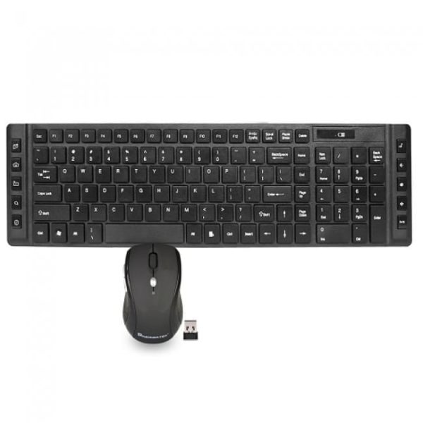 104483 Premiertek WMK720 105 Key 24GHz Wireless Keyboard Optical Mouse
