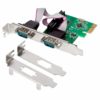 75855 QNINE PCIe 2 Port Serial Expansion Card PCI Express 10 RS232