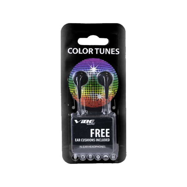 53712 Vibe Sound Color Tune Headphones VS 120 BLK