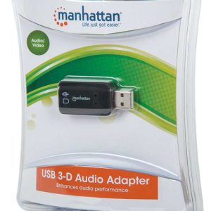 162793 Manhattan Hi Speed USB 3 D Sound Adapter
