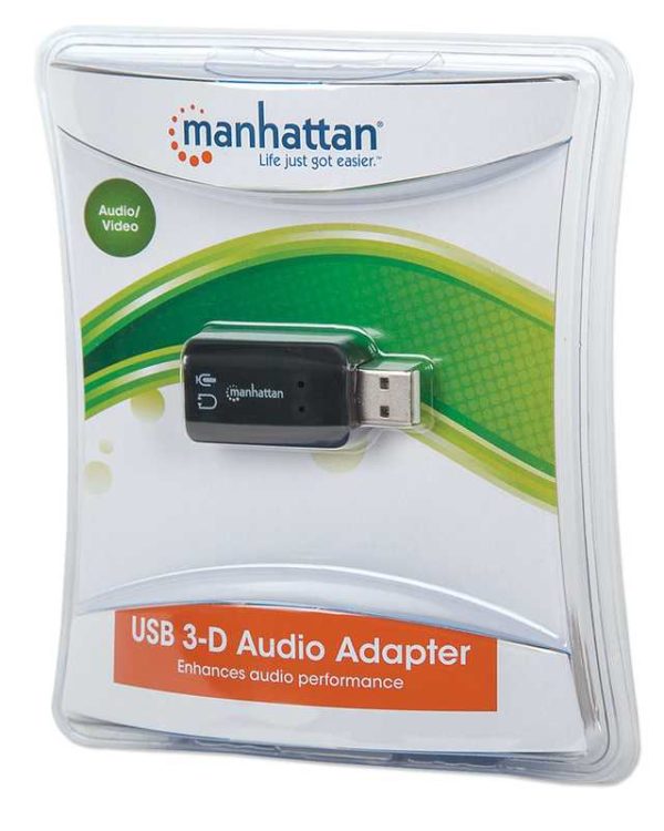 162793 Manhattan Hi Speed USB 3 D Sound Adapter
