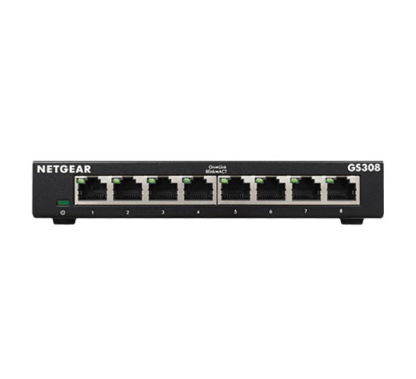 211763 NETGEAR 8 Port Gigabit Ethernet Unmanaged Switch GS308