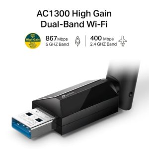 236603 TP Link USB WiFi Adapter for Desktop PC AC1300Mbps USB 30