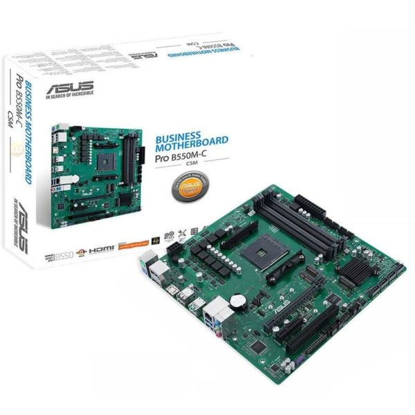 236642 ASUS Pro B550M CCSM AM4 Micro ATX Commercial Motherboard
