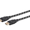 234484 Monoprice Braided DisplayPort 14 Cable 10ft Gray