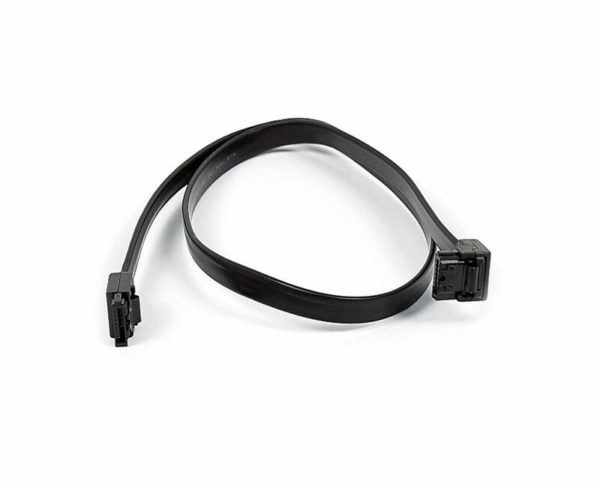 236864 Monoprice 24inch SATA 6Gbps Cable wLocking Latch 90 Degree to 180 Degree