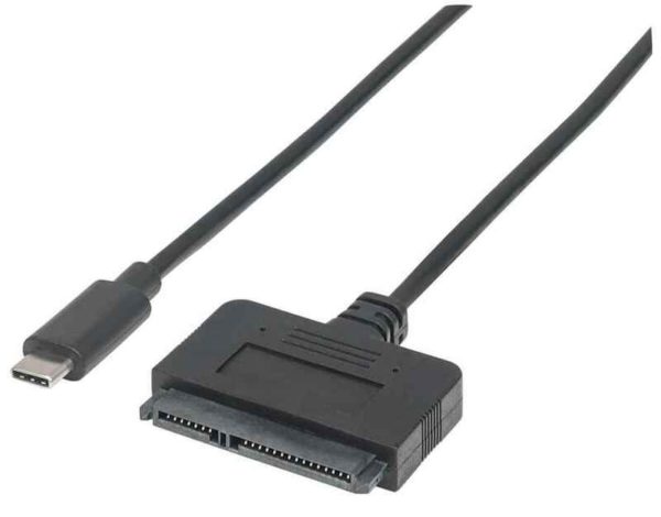251472 SuperSpeed+ USB C 31 to SATA Adapter Gen2 to SATA 25 Adapter Black