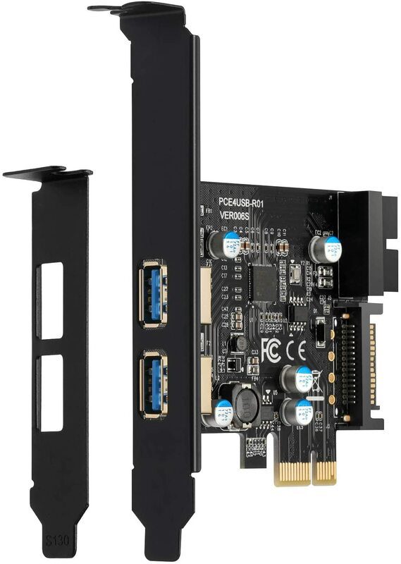 254275 BEYIMEI PCI E to USB 3 2 Port Expansion Card w SATA Power USB 3