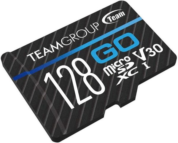 261800 TEAMGROUP GO Card 128GB Micro SDXC UHS I U3 V30 4K TGUSDX128GU303