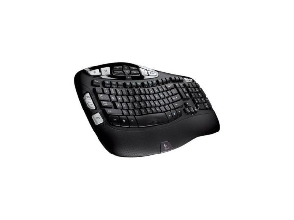 272250 Logitech K350 Wireless Wave Ergonomic Keyboard w Unifying Wireless Black