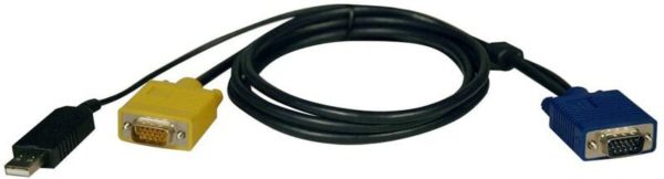 269755 TRIPP LITE 6FT USB CABLE KIT FOR KVM SWITCH 2 IN 1 B02022