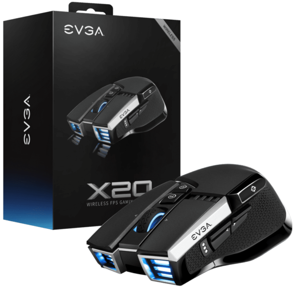 273090 EVGA X20 Gaming Mouse Wireless Black 10 Buttons 903 T1 20BK KR