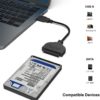 282094 BENFEI SATA to USB Cable BENFEI USB 30 to SATA III Hard Drive Adapter