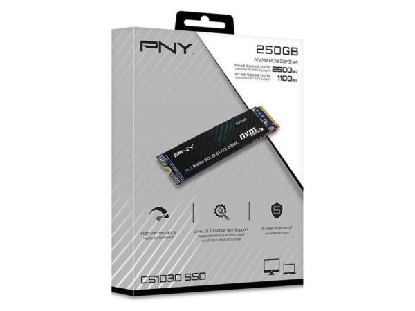 295289 PNY CS1030 250GB M2 NVMe PCIe Gen3 x4 M280CS1030 250 RB