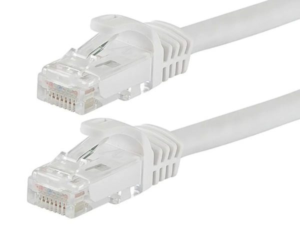 307303 Monoprice Cat6 1ft White Ethernet Patch Cable