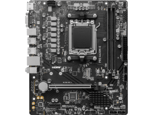 318068 MSI PRO PRO A620M E AM5 AMD A620 SATA 6Gbs DDR5