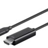 318434 Monoprice USB Type C to HDMI 31 Cable 5Gbps 4K30Hz Black 9ft